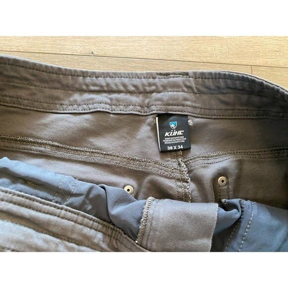 Kuhl Revolt Mens 38x34 Gray Cargo Stretch Outdoor Hiking Pants Moisture Wicking - Picture 4 of 12